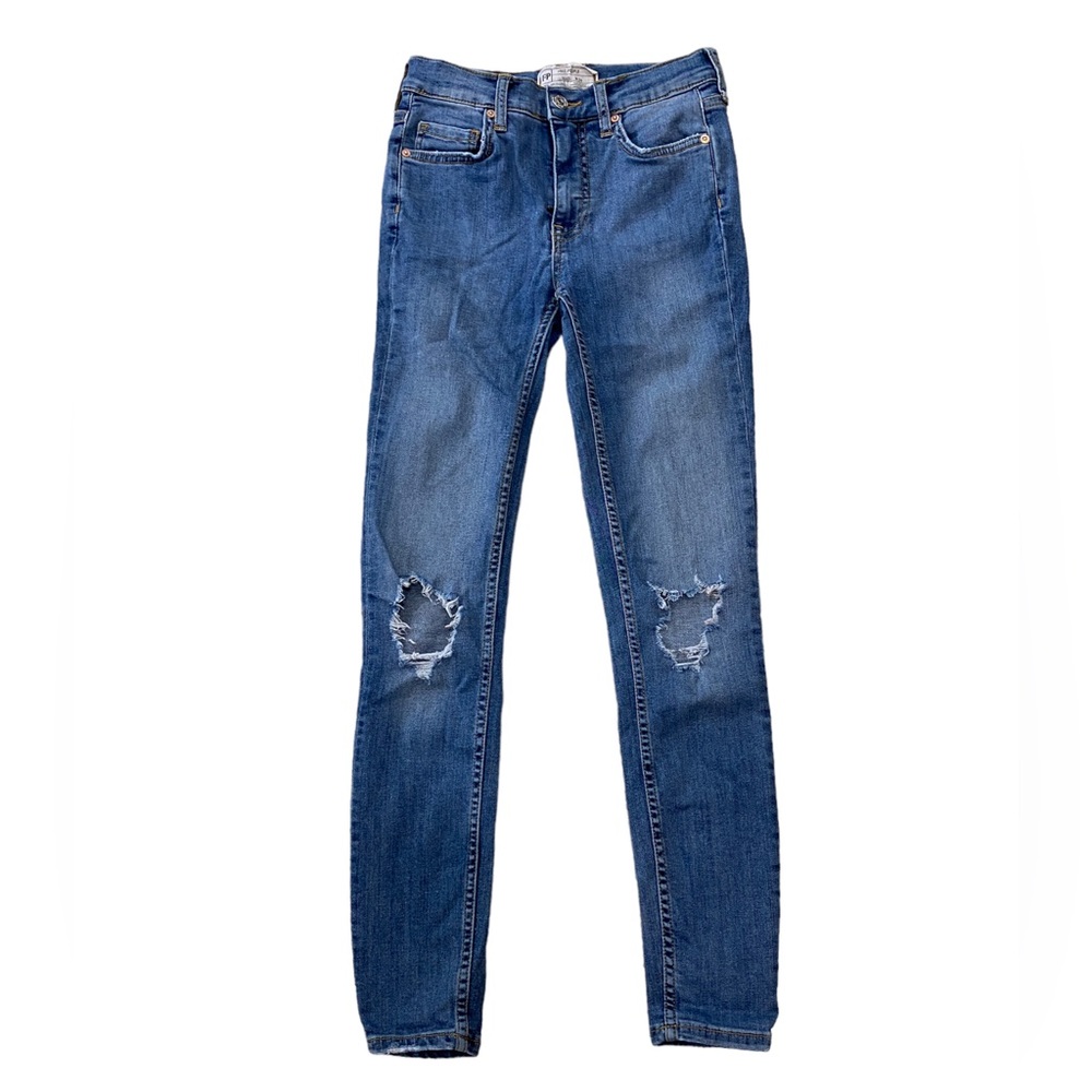 Free people distressed jeans size 24